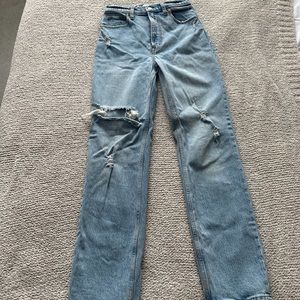 A&F light wash jeans